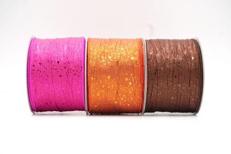 Crinkle Metallic Glitter Wired Ribbon - Crinkle Metallic Glitter Wired Ribbon